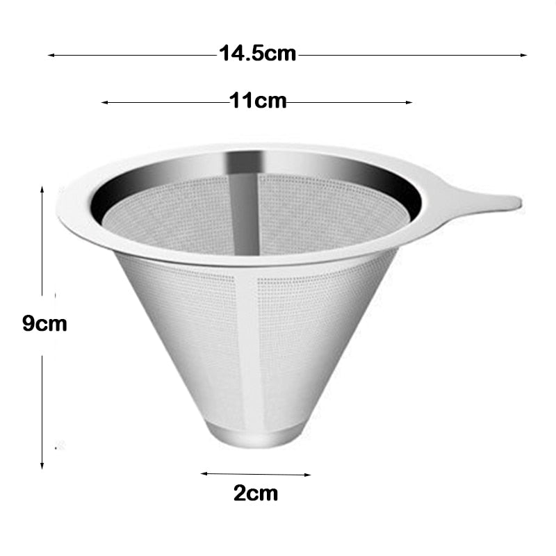 Mimo Style Filtro para Café Reutilizável Inox - Saboreie o Café Perfeito / (PDD13)