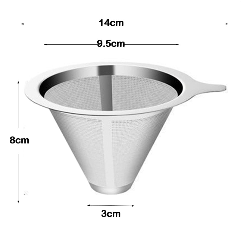 Mimo Style Filtro para Café Reutilizável Inox - Saboreie o Café Perfeito / (PDD13)