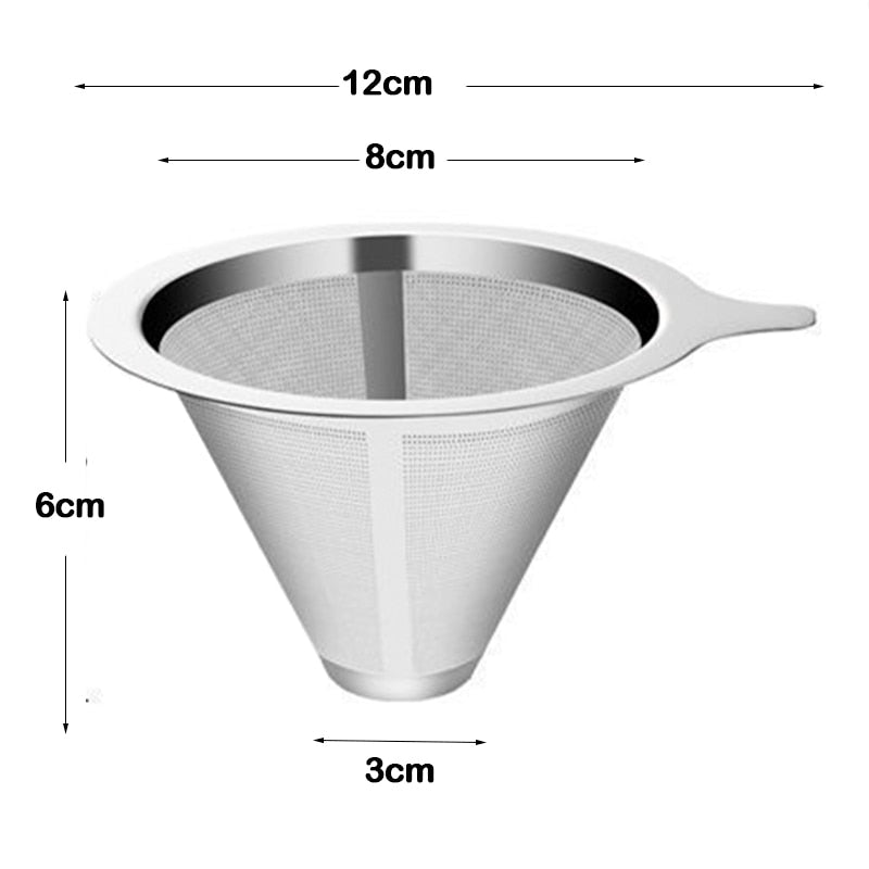 Mimo Style Filtro para Café Reutilizável Inox - Saboreie o Café Perfeito / (PDD13)