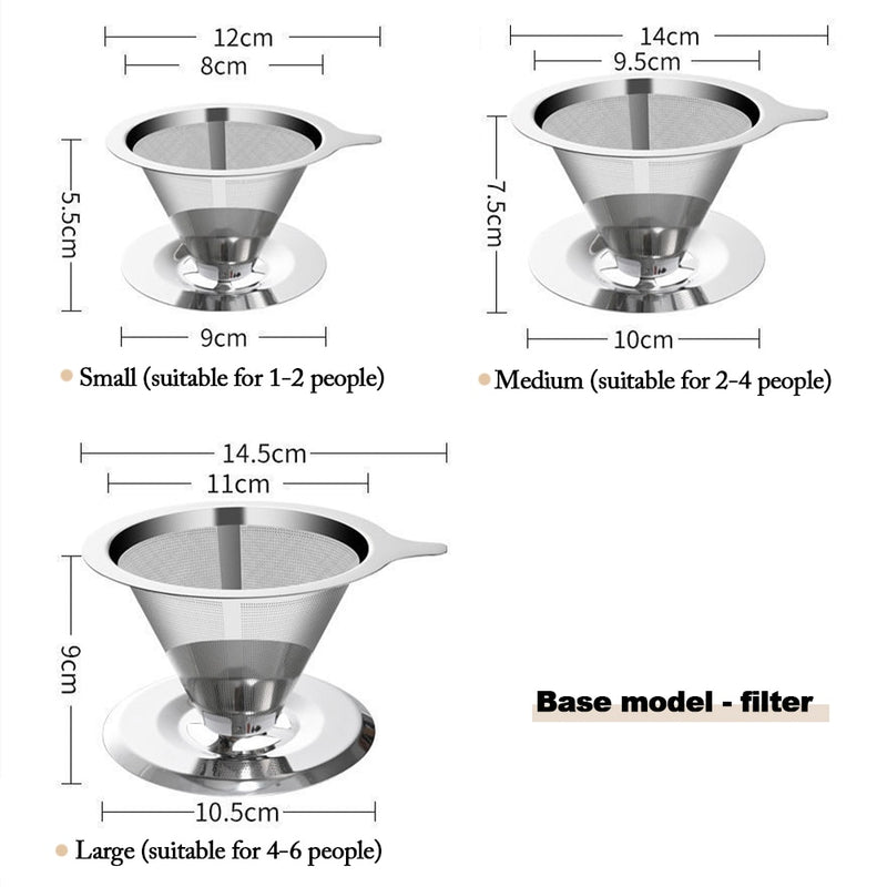 Mimo Style Filtro para Café Reutilizável Inox - Saboreie o Café Perfeito / (PDD13)